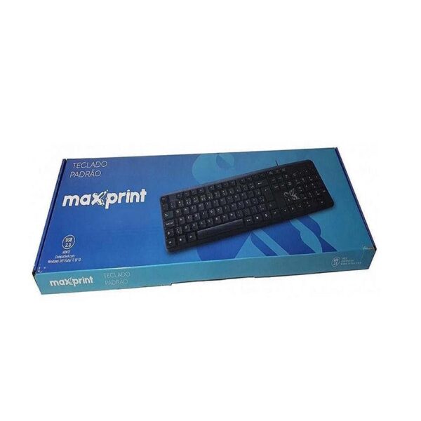 Teclado Padrão Preto Usb Maxprint - Image 2