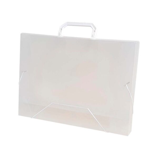 Maleta Plastica Com Alca Oficio Cristal 40mm Acp