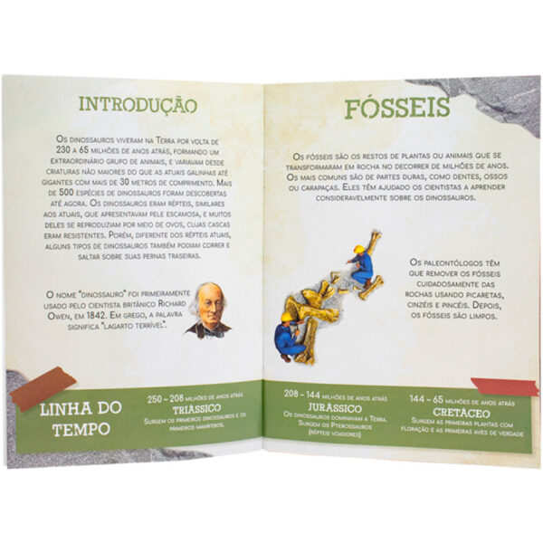 O Mundo dos Dinossauros Leia e Brinque Tricerátopo TodoLivro - Image 4