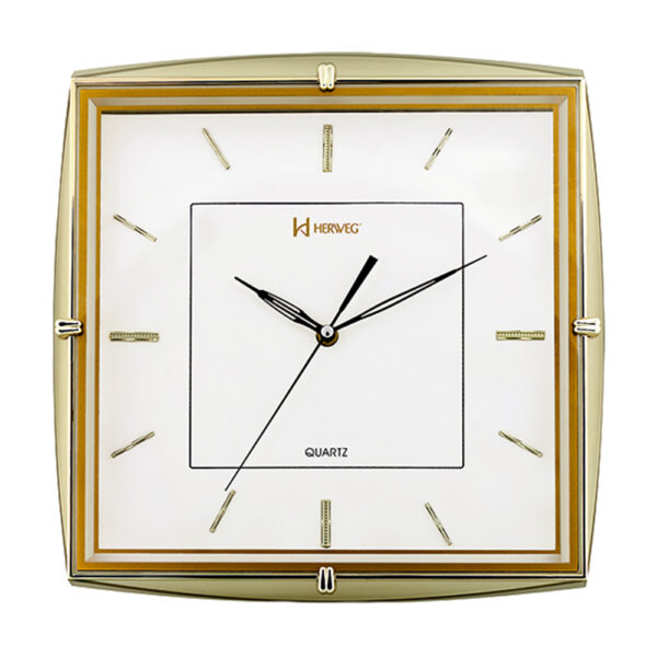 Relógio De Parede 35cm Dourado Claro Herweg