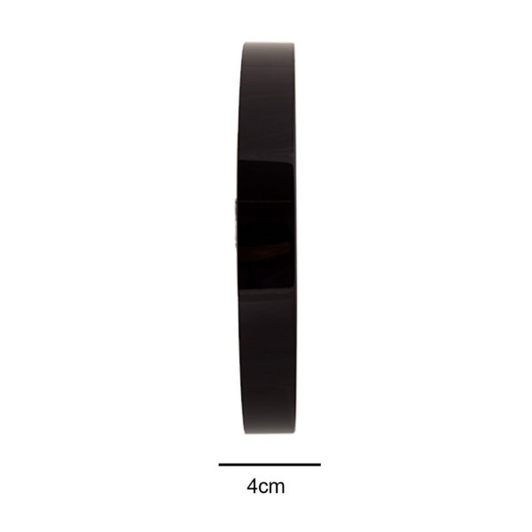 Relógio De Parede 30cm Preto Alumínio Herweg - Image 4