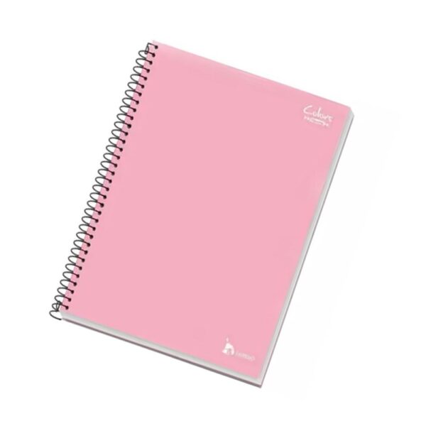Caderno Universitário Espiral 200fls Rosa Pastel Tamoio
