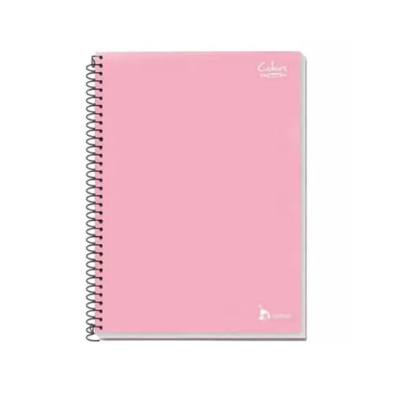 Caderno Universitário Espiral 200fls Rosa Pastel Tamoio - Image 2