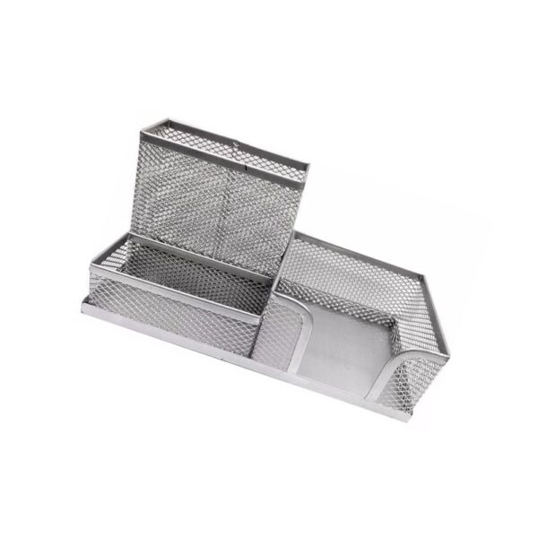 Porta Caneta Clips Lembrete Metal Prata Kaz - Image 2
