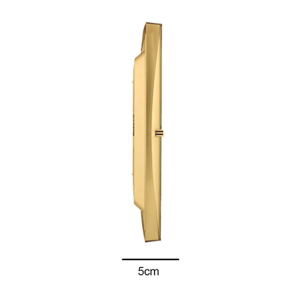 Relógio De Parede 35cm Dourado Claro Herweg - Image 4