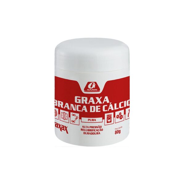 Graxa Branca de calcio pura 80G Garin