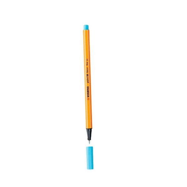 Caneta Point 88 Azul Neon Stabilo - Image 5