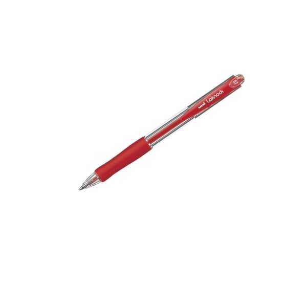 Caneta Esferográfica Laknock SN-100 Vermelha 0.7mm Uni-Ball - Image 4