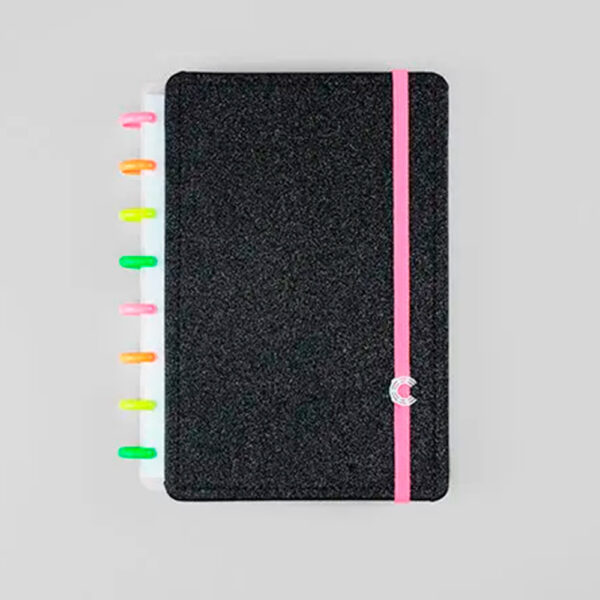 Caderno Inteligente A5 Lets Glitter Neon Black 80 Folhas - Image 7