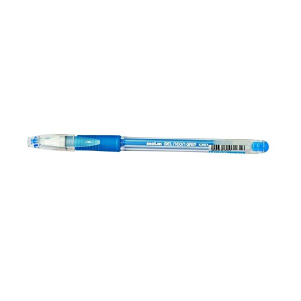 Caneta Gel Grip Neon Azul Molin - Image 2
