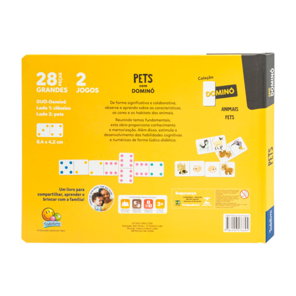 Livro Escolinha Dominó Pets 28 Peças TodoLivro - Image 3