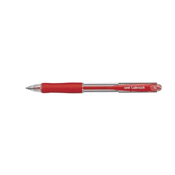 Caneta Esferográfica Laknock SN-100 Vermelha 0.7mm Uni-Ball - Image 2