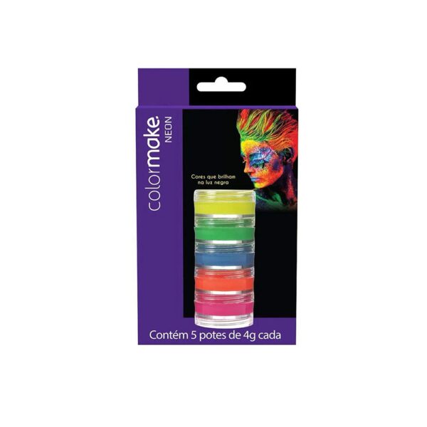 Tinta Facial Neon C/05 Cores ColorMake