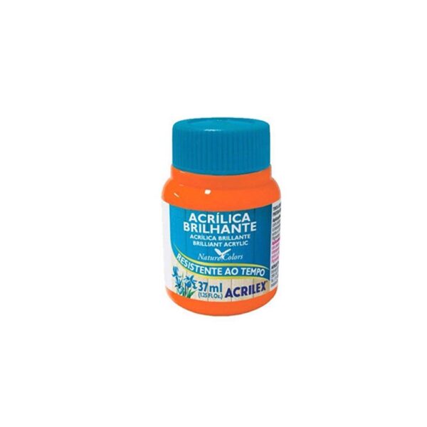 Tinta Acrílica Brilhante 37ml Laranja Acrilex
