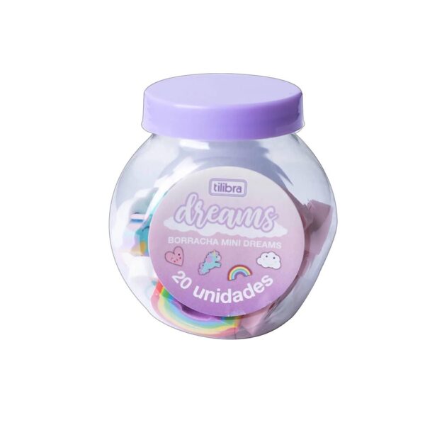 Borracha Mini Dreams 20 Unidades Tilibra