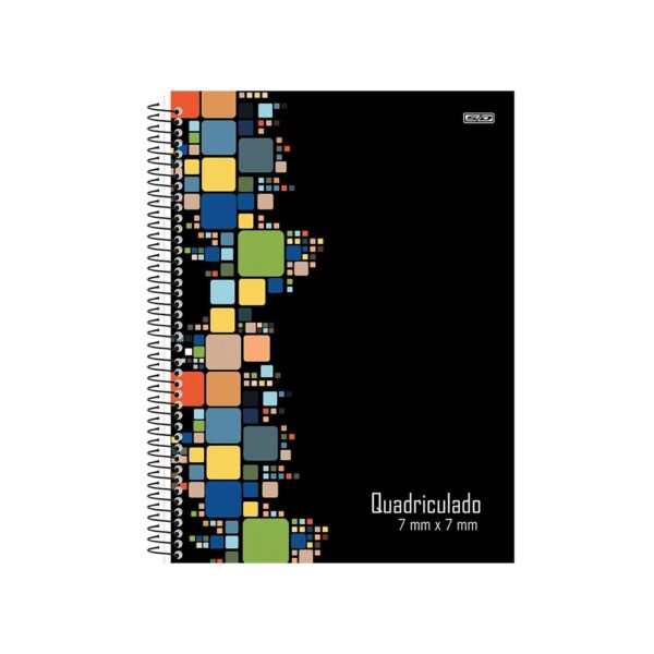 Caderno Quadriculado 7mm X 7mm Espiral 80 Folhas São Domingos