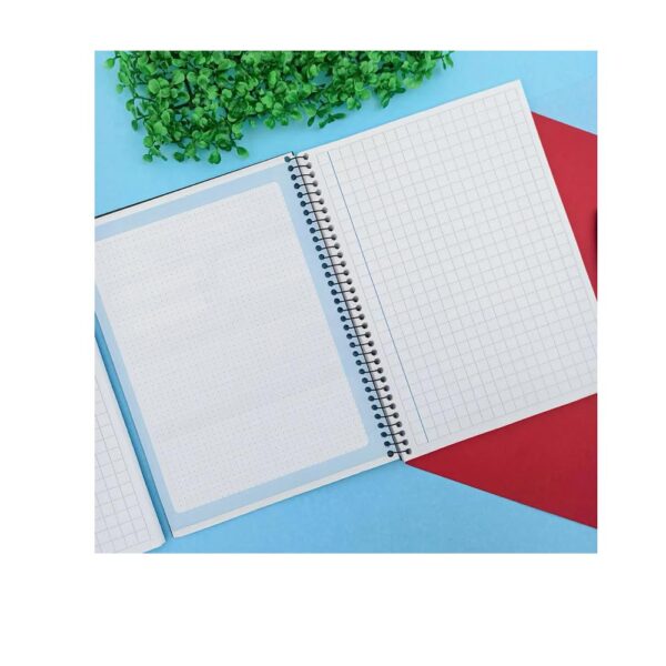 Caderno Quadriculado 10mm X 10mm Espiral 80 Folhas São Domingos - Image 2