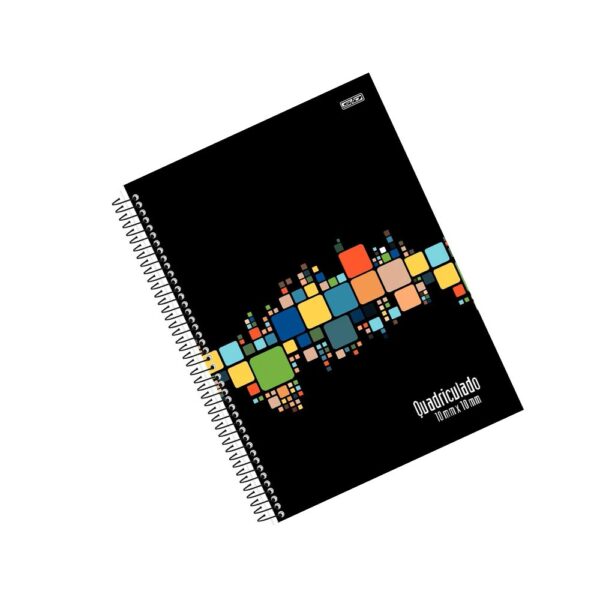 Caderno Quadriculado 10mm X 10mm Espiral 80 Folhas São Domingos - Image 4