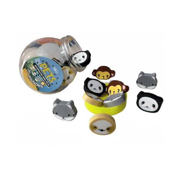 Borracha Mini Pets Pote Com 20 Unidades Tilibra - Image 2