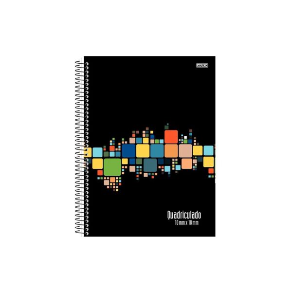Caderno Quadriculado 10mm X 10mm Espiral 80 Folhas São Domingos
