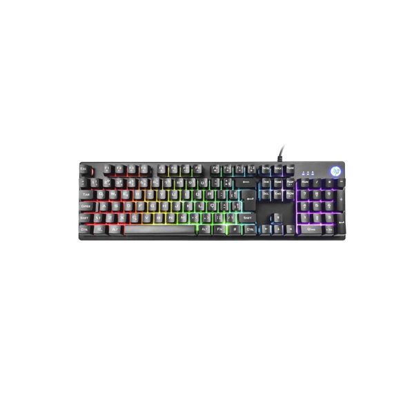 Teclado Gamer K500F Usb Led Preto Hp - Image 4