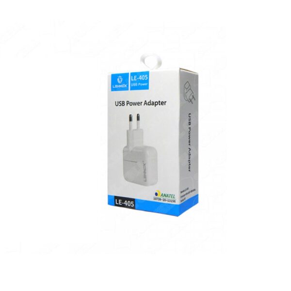 Fonte Carregador de Tomada 12w 2.1A p/ Iphone Ipad LE-405 Lehmox - Image 4