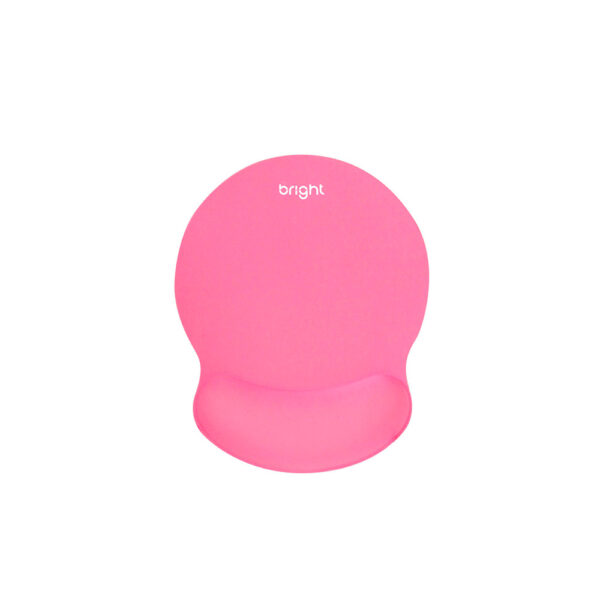 Mouse Pad Ergonômico Com Apoio em Gel Rosa Bright