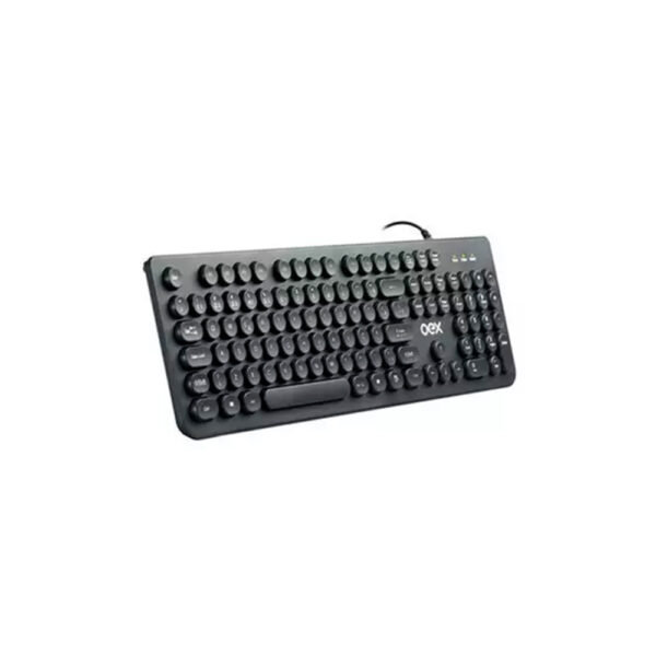 Teclado Pop Tc400 Com Teclas Redondas Preto Oex - Image 2