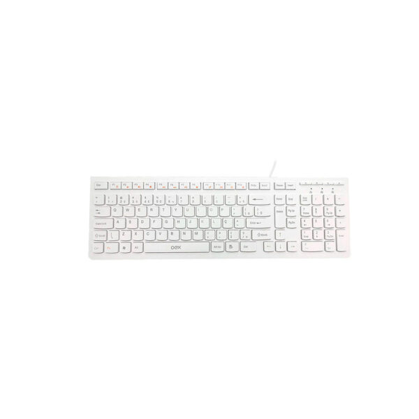Teclado Flat Usb TC300 Branco Oex - Image 2
