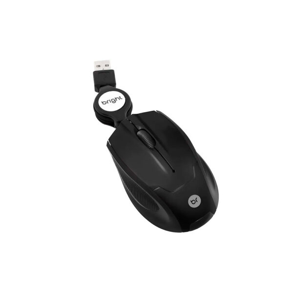 Mini Mouse Óptico Austrália Preto 0111 USB Bright - Image 2