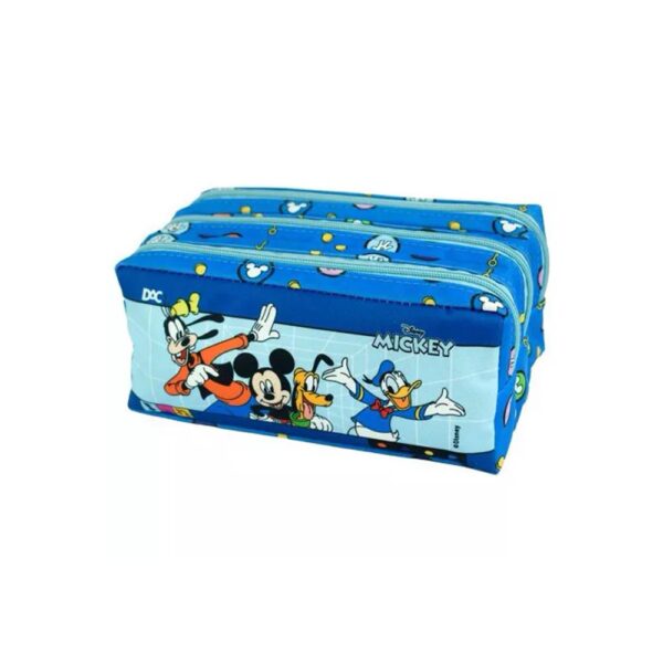 Estojo Escolar Triplo Mickey Dac