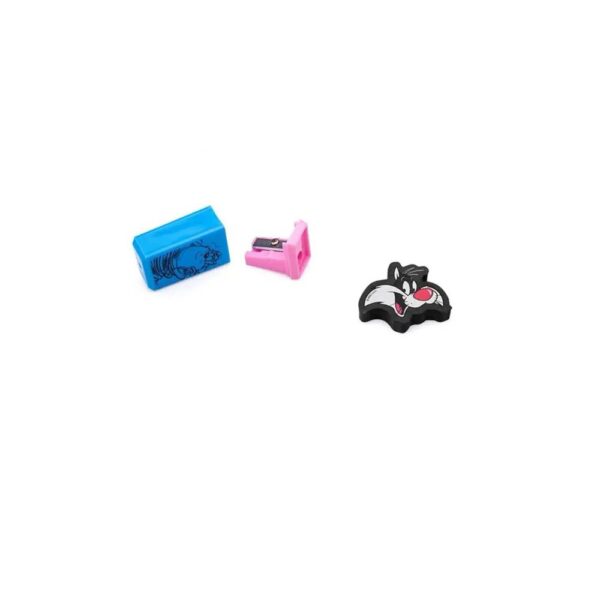 KIT LAPIS HB LOONEY TUNES 2 LAPIS/APONTADOR/BORRAC - Image 2