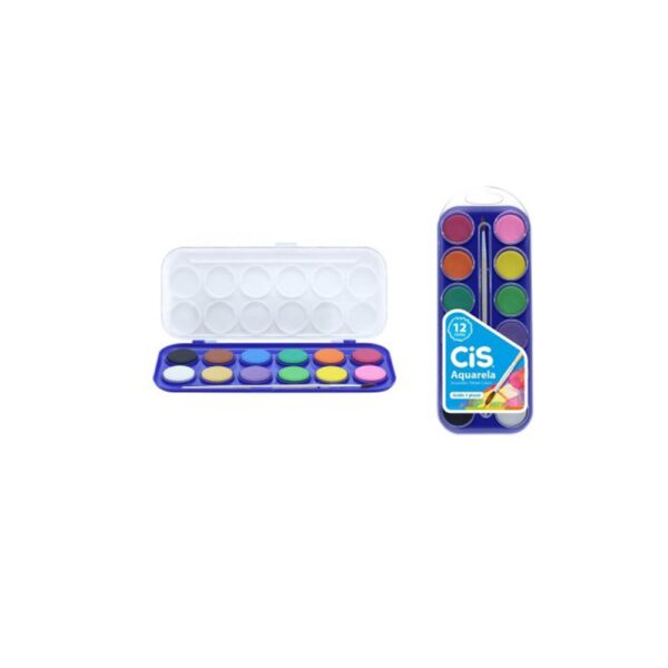 CIS AQUARELA-ESTOJO C/ 12 CORES