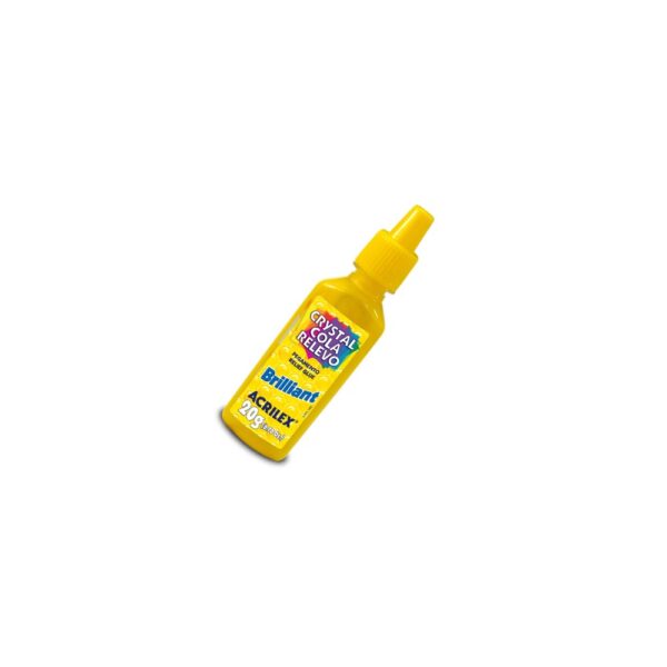 ACRICOR COLA RELEVO BRILLIANT 20G AMARELO OURO ACRILEX