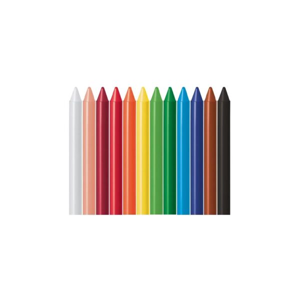 GIZAO DE CERA - 12 CORES JUMBO FABER CASTELL - Image 3