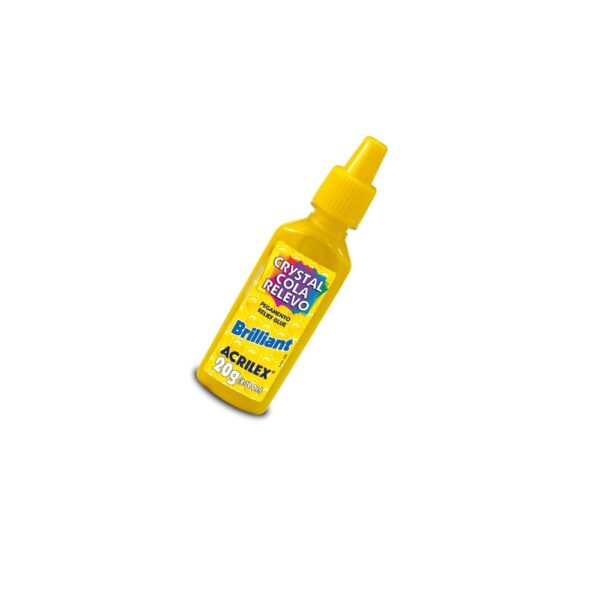 ACRICOR COLA RELEVO BRILLIANT 20G AMARELO OURO ACRILEX - Image 3