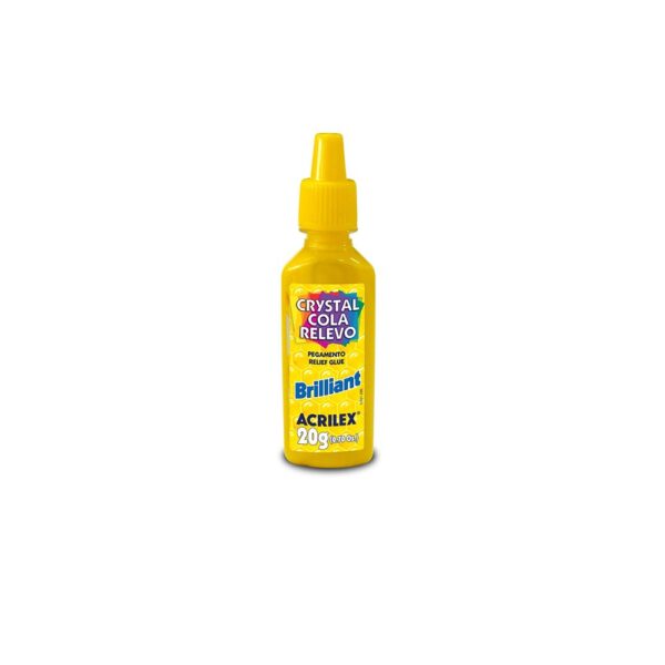 ACRICOR COLA RELEVO BRILLIANT 20G AMARELO OURO ACRILEX - Image 4