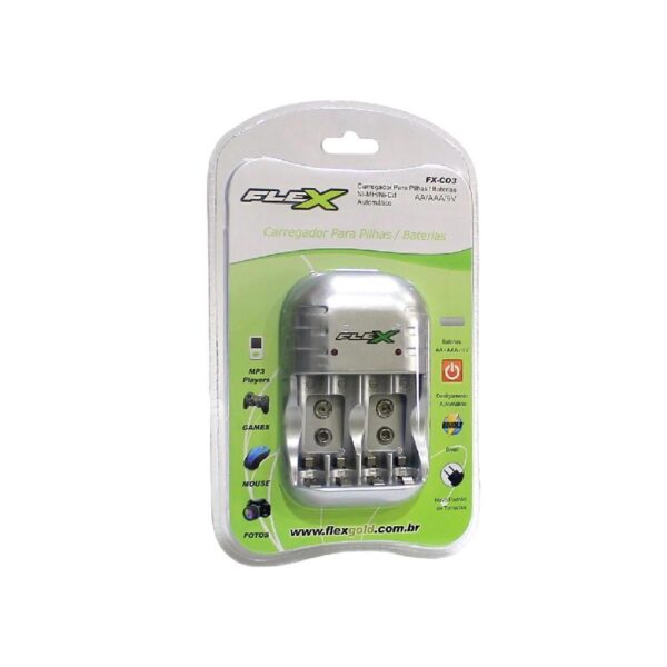 CARREGADOR DE TOMADA BIVOLT P/PILHAS E BATERIAS AA - Image 3