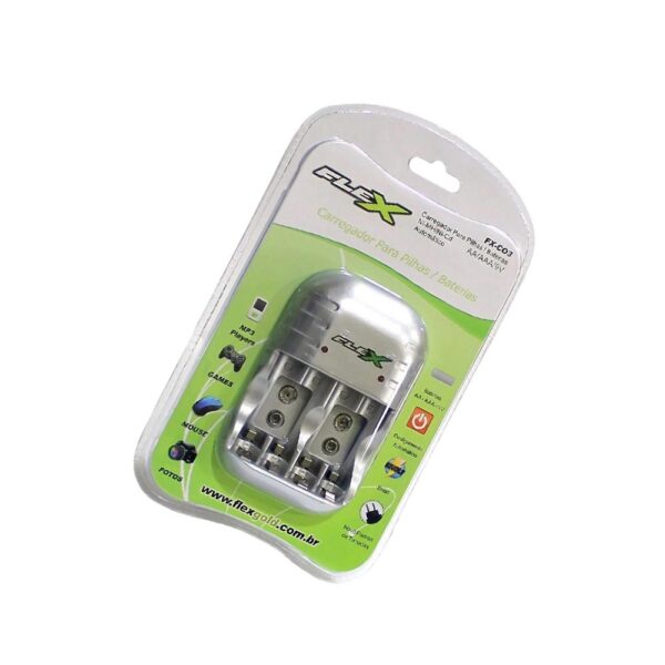 CARREGADOR DE TOMADA BIVOLT P/PILHAS E BATERIAS AA - Image 2