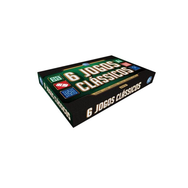 6 JOGOS CLASSICOS DAMA XADREZ LUDO DOMINO FORÇA TRILHA - Image 2