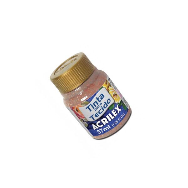 TINTA TECIDO GLITTER/37ML 203 COBRE ACRILEX
