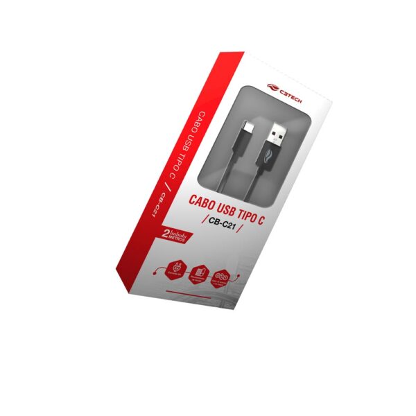 CABO USB-USB C 2M 2A CB-C21BK C3TECH - Image 2