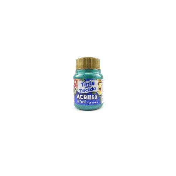 TINTA TECIDO METALICA 37ML 557 VERDE ACRILEX