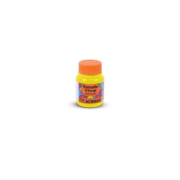 ESMALTE VITRAL 37ML 522 AMARELO ACRILEX