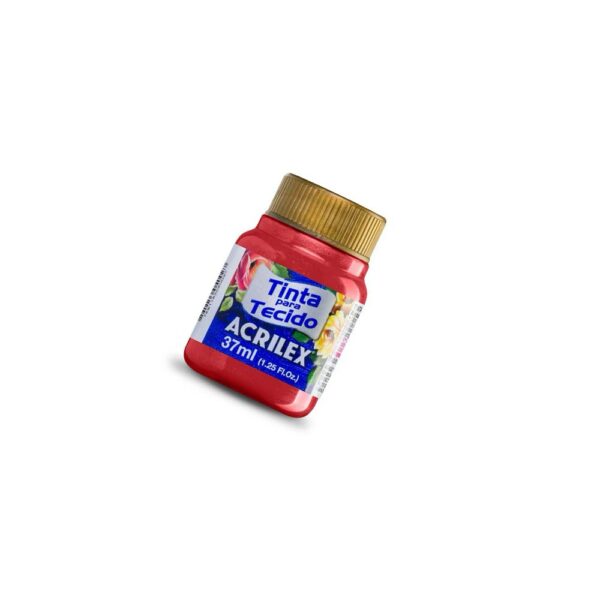 TINTA TECIDO METALICA/37ML 507 VERMELHO FOGO ACRILEX