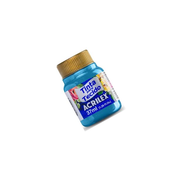 TINTA TECIDO METALICA 37ML 559 AZUL ACRILEX