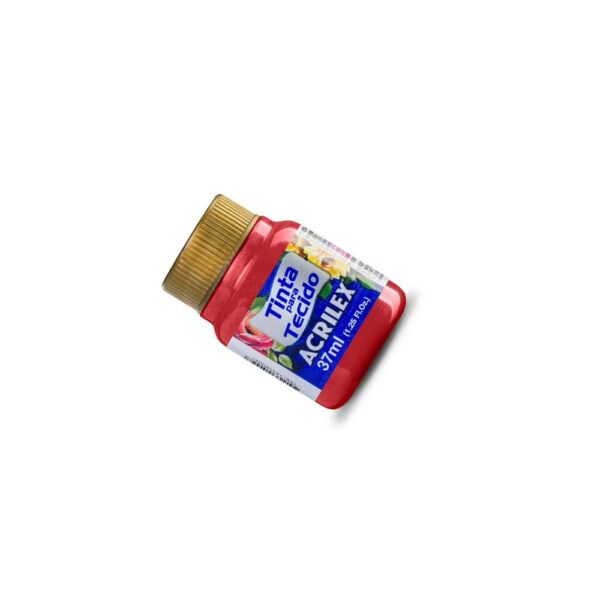 TINTA TECIDO METALICA/37ML 507 VERMELHO FOGO ACRILEX - Image 2