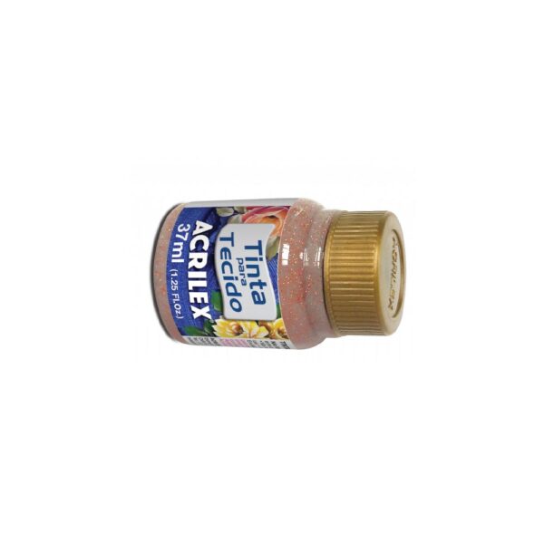 TINTA TECIDO GLITTER/37ML 203 COBRE ACRILEX - Image 4