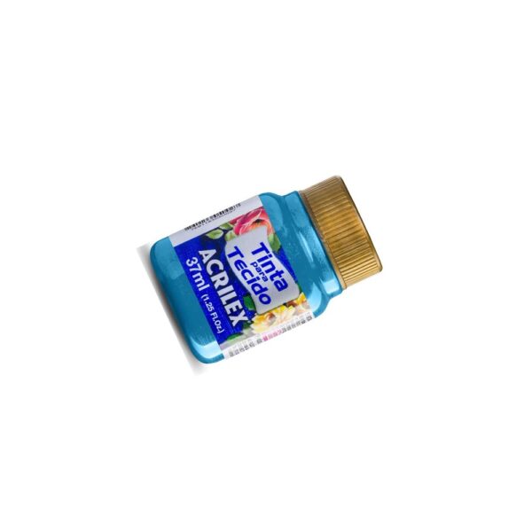 TINTA TECIDO METALICA 37ML 559 AZUL ACRILEX - Image 2