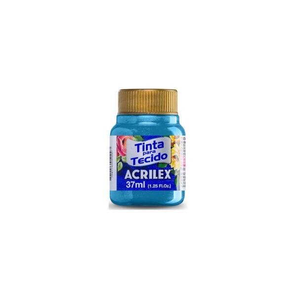 TINTA TECIDO METALICA 37ML 559 AZUL ACRILEX - Image 3